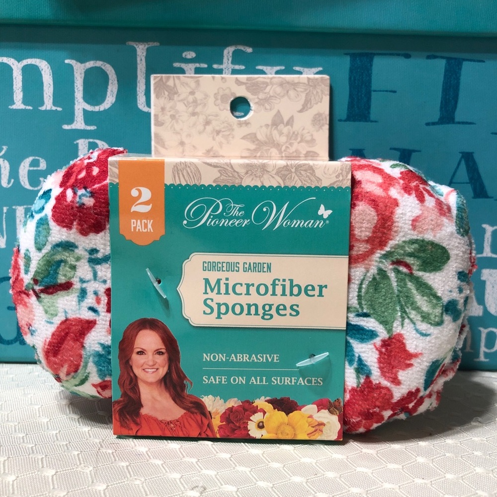Pioneer Woman Microfiber Sponges - Gorgeous Garden